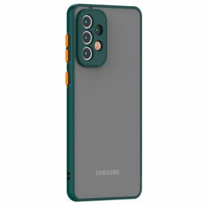 Funda Dual Mate Samsung Galaxy A13 A135 Verde+Naranja