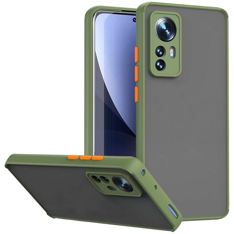 Comprar Funda Xiaomi 12 Lite - Dual Mate - Verde Claro+Naranja