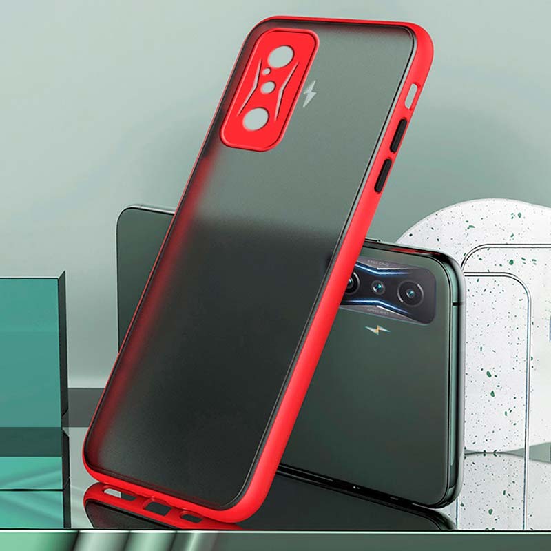 Coque Dual Matte Xiaomi Poco F4 GT Rouge+Preto - Ítem1