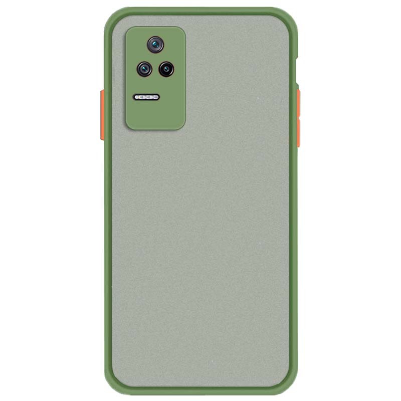 Funda Dual Mate Xiaomi Poco F4 Verde Claro+Naranja - Ítem