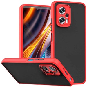 Capa Dual Mate Xiaomi Poco X4 GT Vermelho+Preto