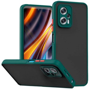 Coque Dual Matte Xiaomi Poco X4 GT Vert+Orange