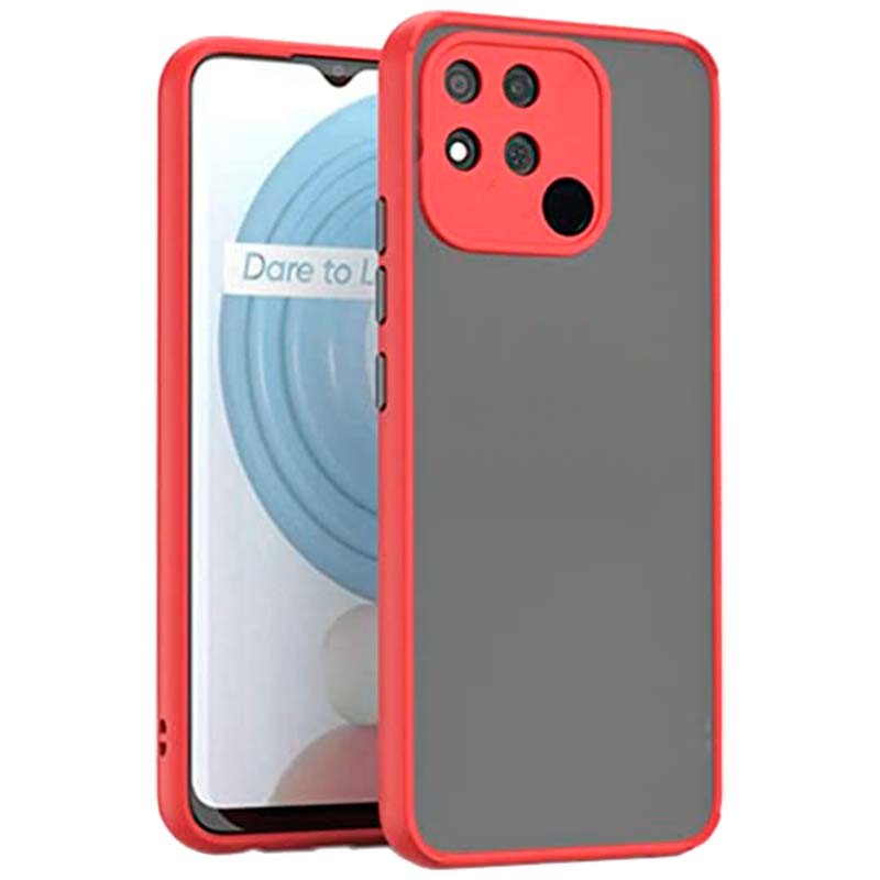 Capa Dual Mate Xiaomi Redmi 10A Vermelho+Preto - Item
