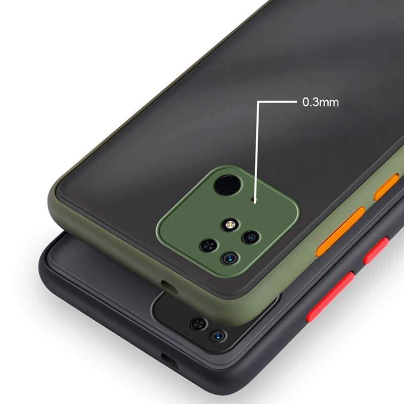 Coque Dual Matte Xiaomi Redmi 10C / Poco C40 Rouge+Preto - Ítem2