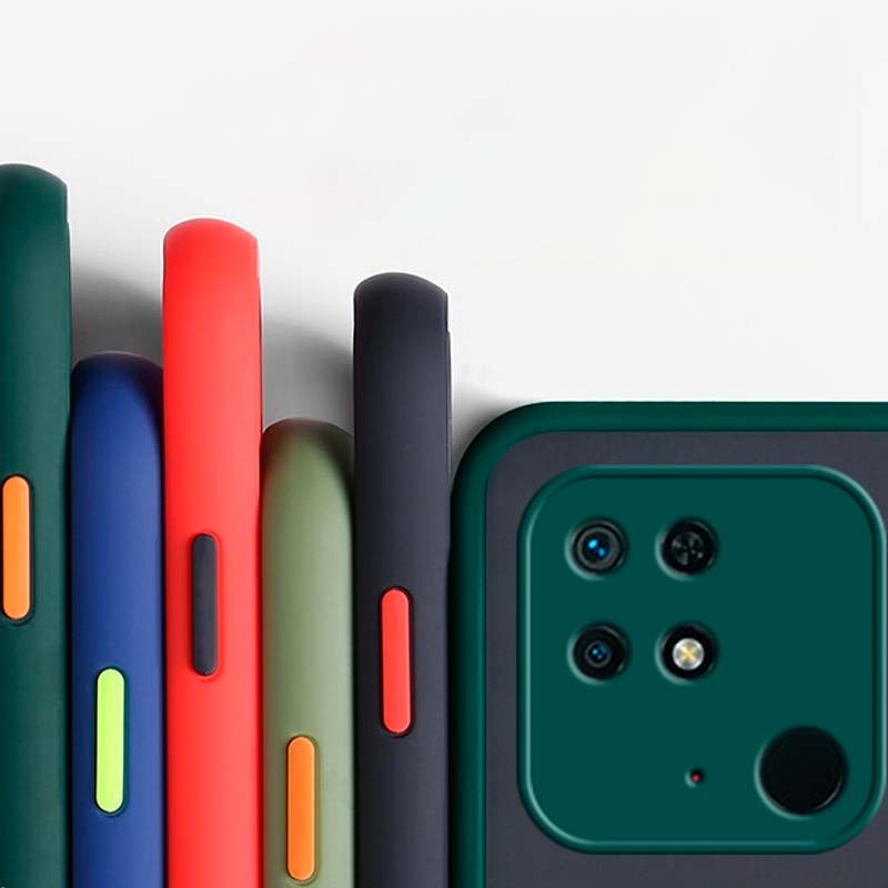 Coque Dual Matte Xiaomi Redmi 10C / Poco C40 Vert Clair+Orange - Ítem3