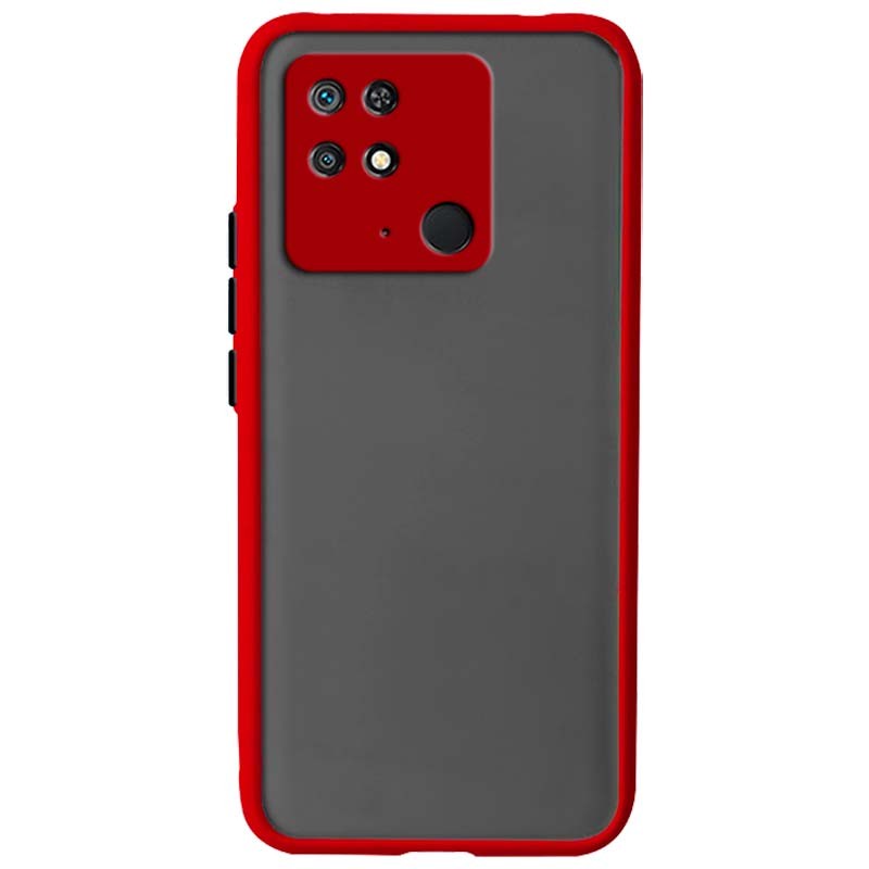 Coque Dual Matte Xiaomi Redmi 10C / Poco C40 Rouge+Preto - Ítem
