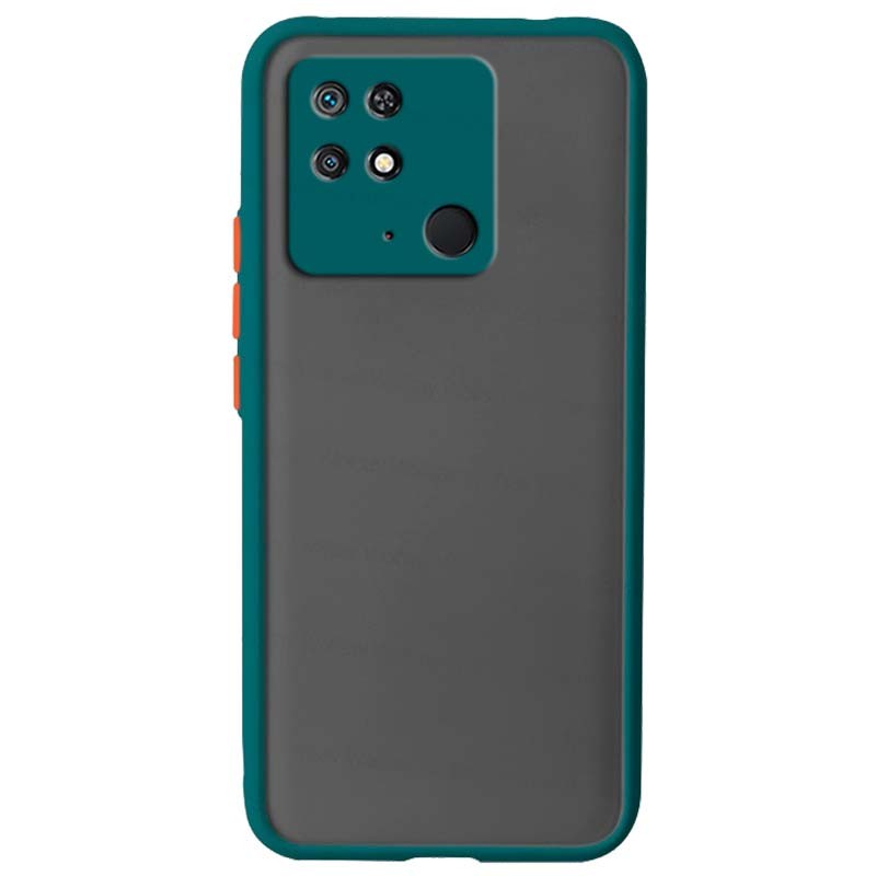 Capa Dual Mate Xiaomi Redmi 10C / Poco C40 Verde+Laranja - Item