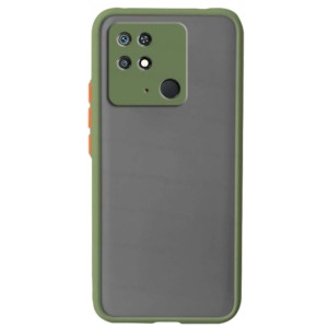 Capa Dual Mate Xiaomi Redmi 10C / Poco C40 Verde Claro+Laranja