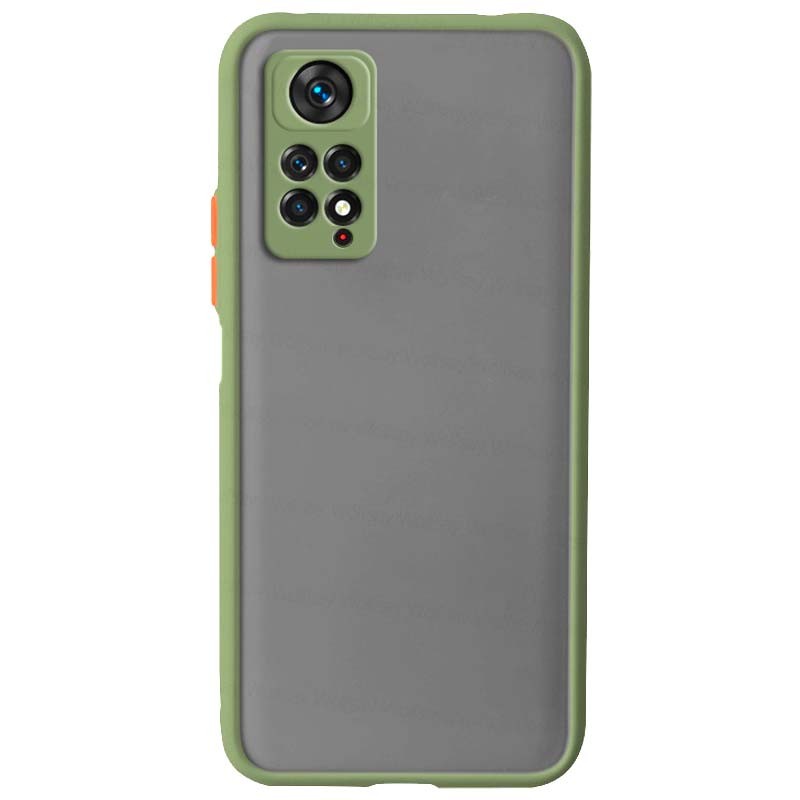 Coque Dual Matte Xiaomi Redmi Note 11 Vert Clair+Orange - Ítem