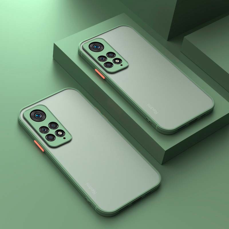 Funda Dual Mate Xiaomi Redmi Note 11 Verde Claro+Naranja - Ítem4