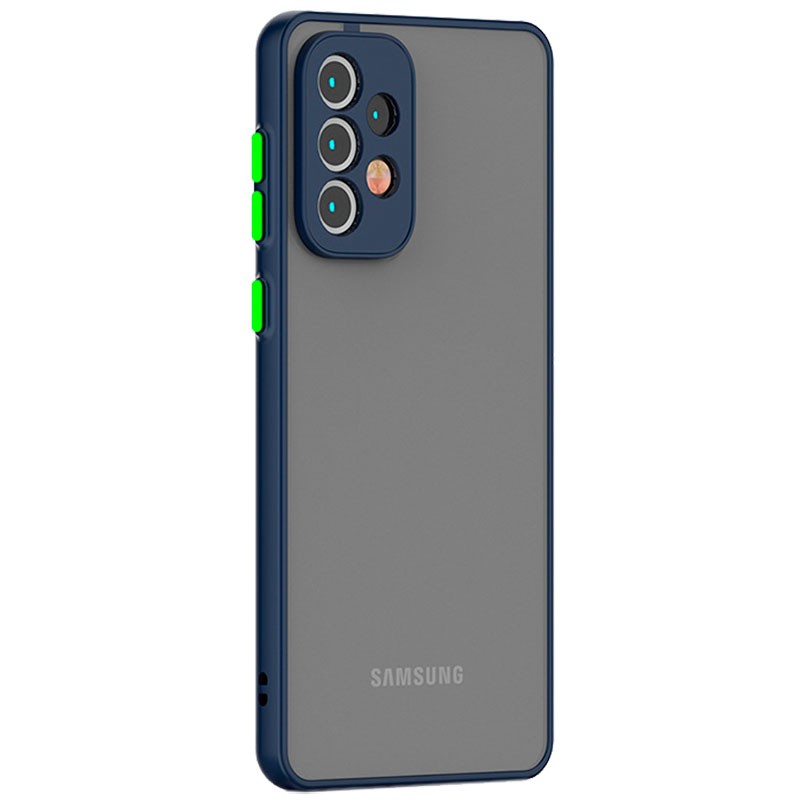 Coque Dual Matte Samsung Galaxy A33 5G A336 Bleu+Jaune - Ítem1