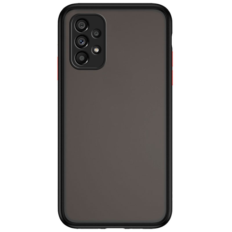 Coque Dual Matte Samsung Galaxy A33 5G A336 Noir+Rouge - Ítem