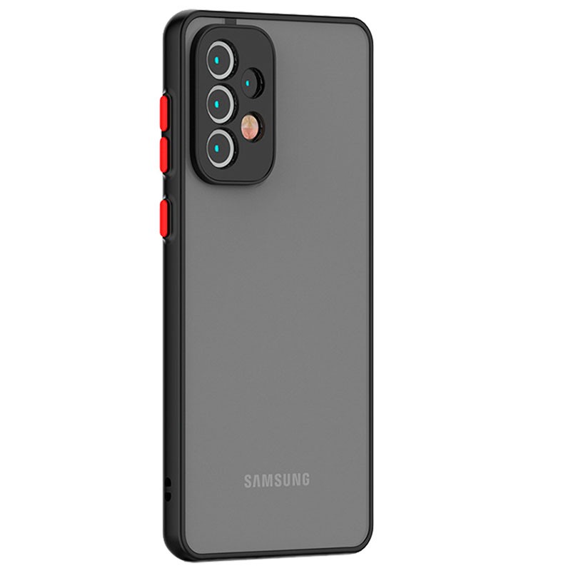 Coque Dual Matte Samsung Galaxy A33 5G A336 Noir+Rouge - Ítem1