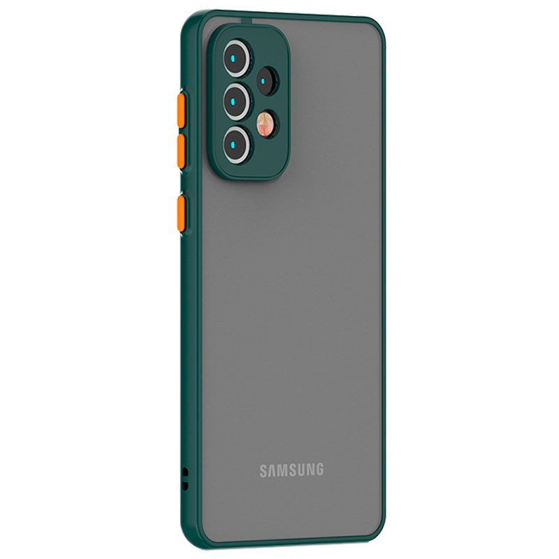 Funda Dual Mate Samsung Galaxy A52 A525 / A52 5G A526 / A52s 5G A528 Verde+Naranja - Ítem1