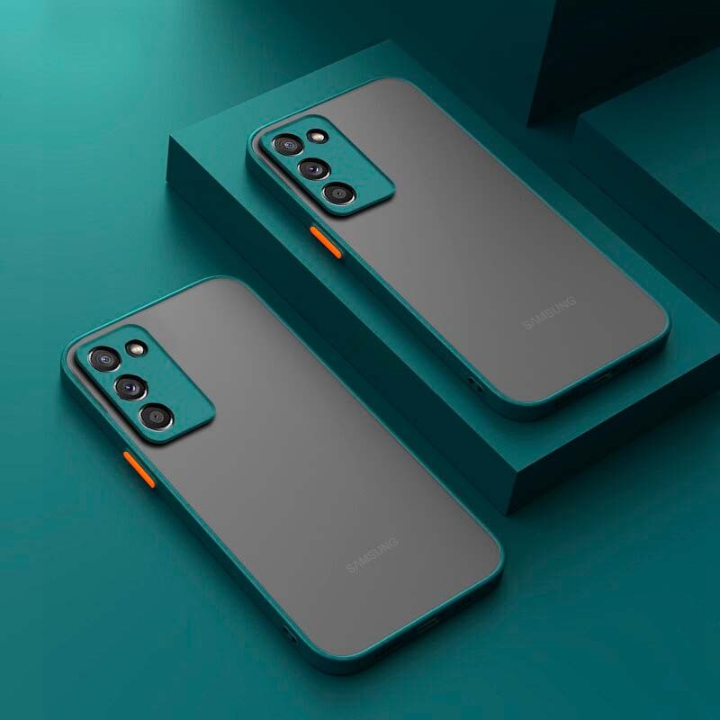 Coque Dual Matte Samsung Galaxy S20 FE / S20 FE 5G Vert+Orange - Ítem1