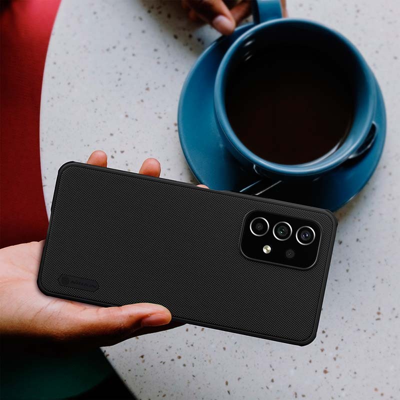 Coque en caoutchouc Frosted Nillkin pour Samsung Galaxy A53 5G Noir - Ítem5