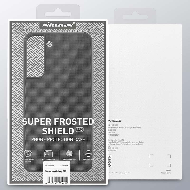 Coque en caoutchouc Frosted Nillkin pour Samsung Galaxy S22 Noir - Ítem7