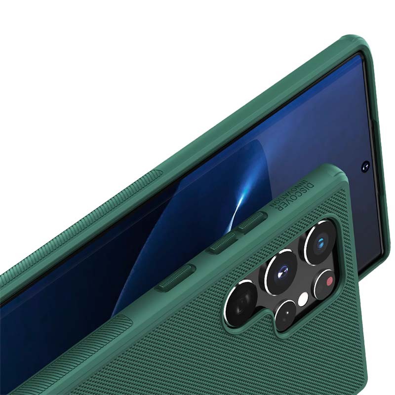 Funda de goma Frosted de Nillkin para Samsung Galaxy S22 Ultra Verde - Ítem5