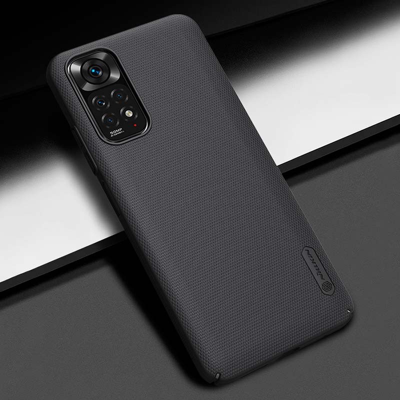 Capa de borracha Frosted de Nillkin para Xiaomi Redmi Note 11 Preto - Item5