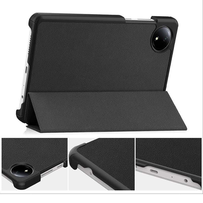 vista detalhada da Capa Compatível preta para Xiaomi Redmi Pad SE 4G