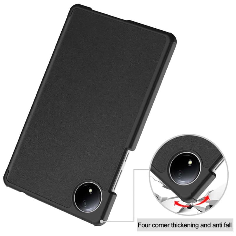 cantos reforçados da Capa Compatível preta para Xiaomi Redmi Pad SE 4G