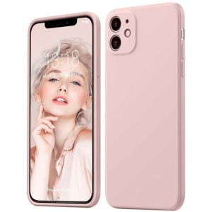 Capa iPhone 11 Square Liquid Premium Rosa