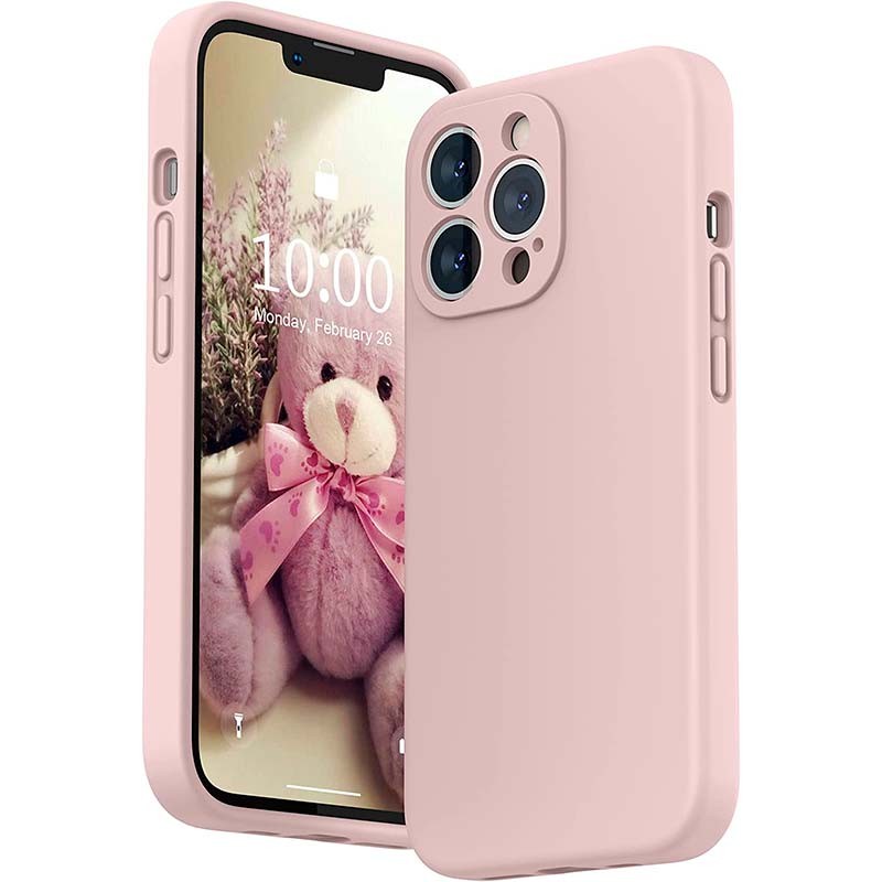 Capa iPhone 13 Pro Square Liquid Premium Rosa - Item