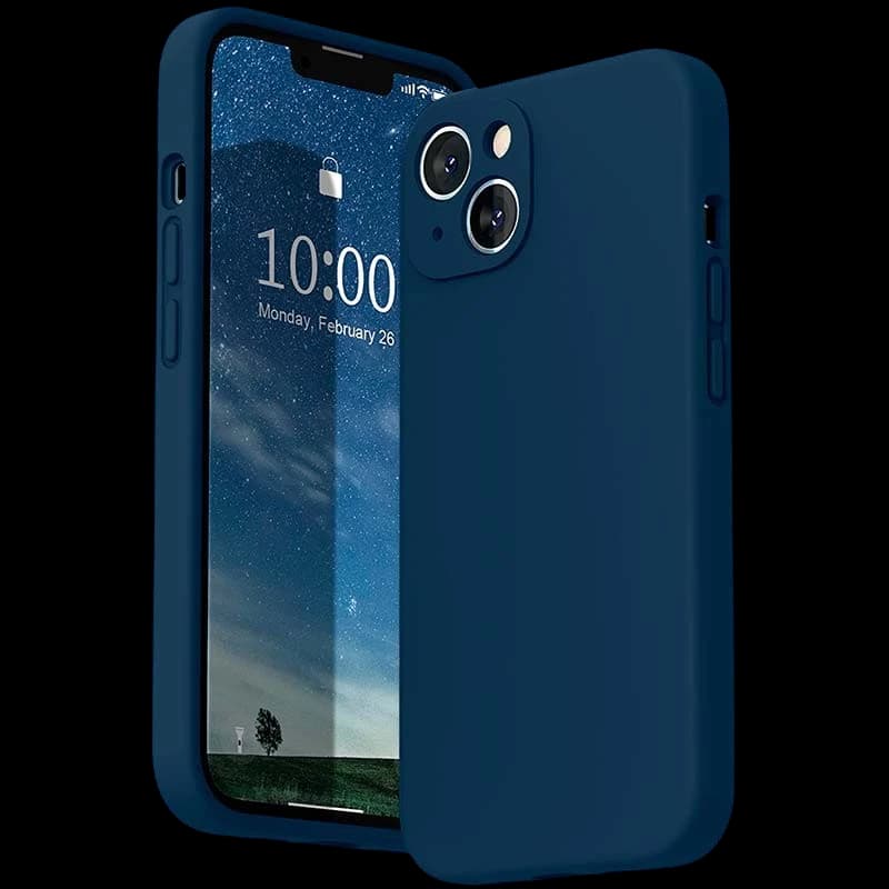 Funda iPhone 13 Square Liquid Premium Azul