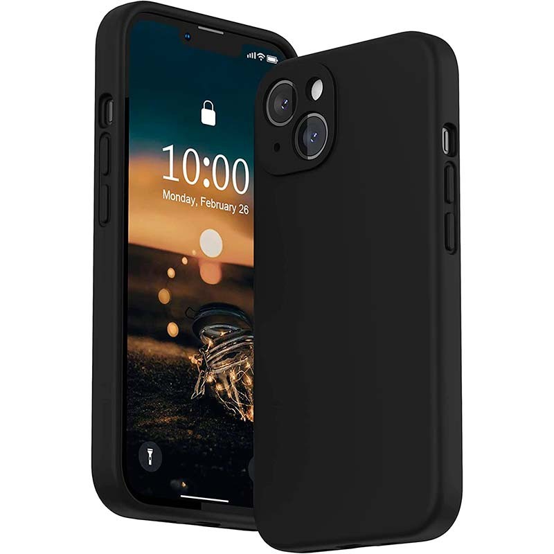 Capa iPhone 13 Square Liquid Premium Preto - Item