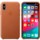 Capa de pele para iPhone XS Max Castanho-caramelo - Item1