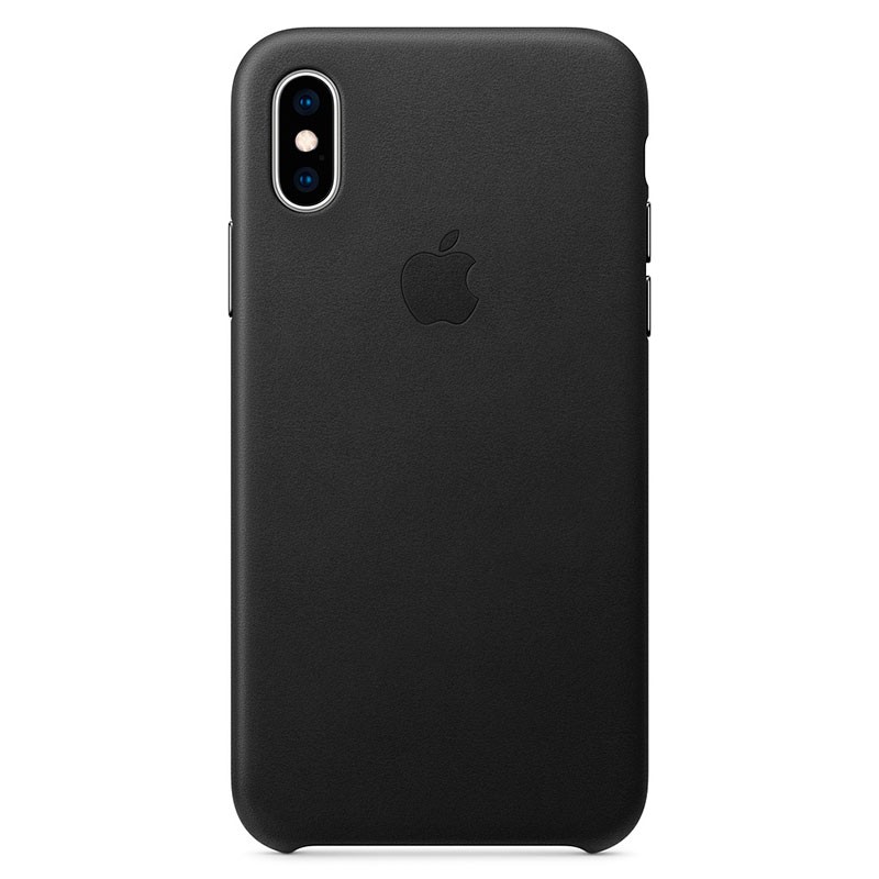 Capa de pele para iPhone XS Max Preto