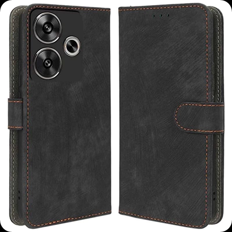 Funda negra 360º Protection tipo libro para Xiaomi Poco F6 5G