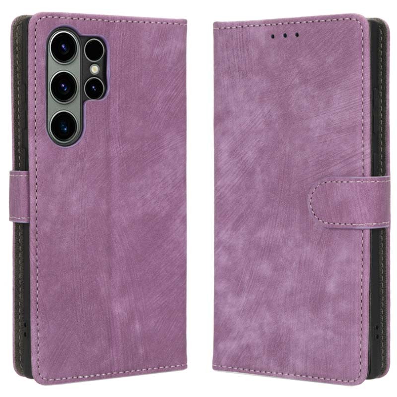 Capa roxa 360º Protection tipo livro para Samsung Galaxy S24 Ultra 5G - Item