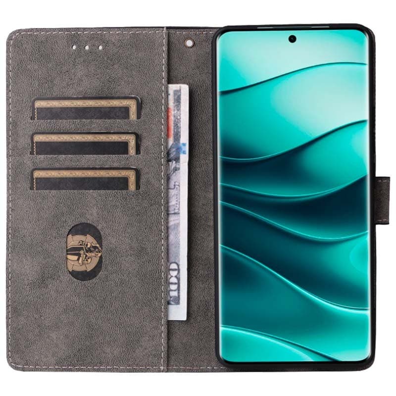 Funda negra 360º Protection tipo libro para Xiaomi Redmi Note 13 Pro+ 5G - vista interior