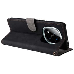 Funda negra 360º Protection tipo libro para Xiaomi Redmi Note 13 Pro+ 5G - modo soporte