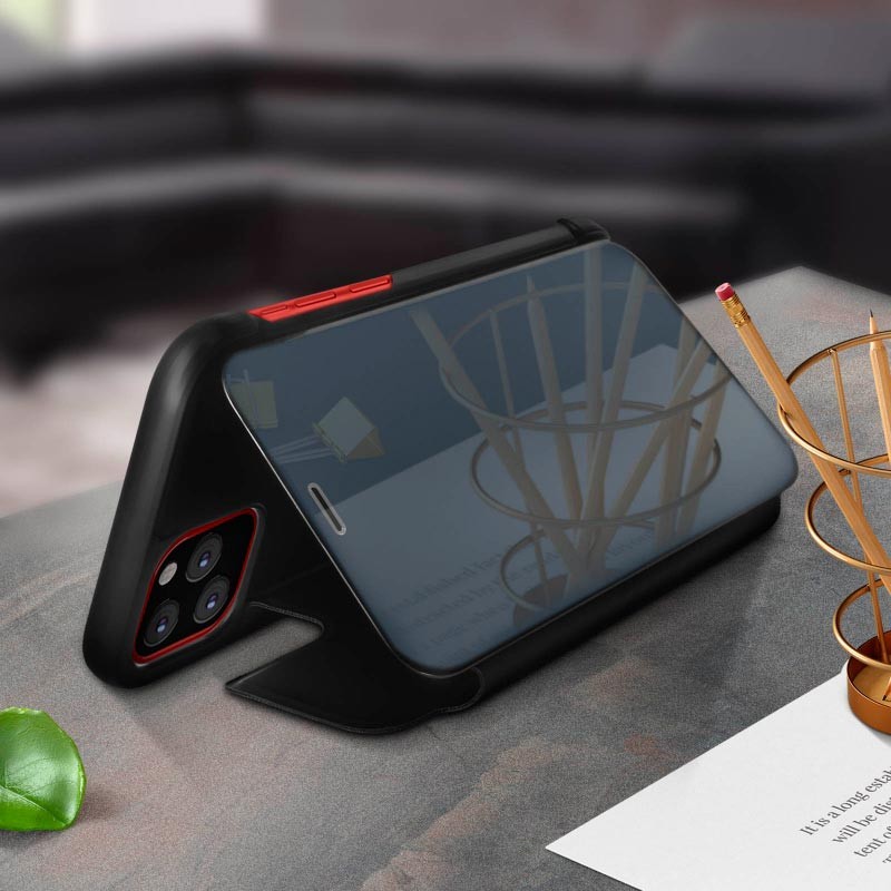 Capa tipo livro Smart Mirror para iPhone 12 / iPhone 12 Pro - Item5