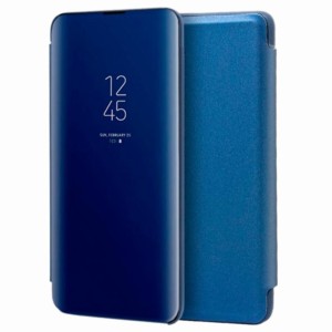Coque à rabat Smart Mirror pour Samsung Galaxy S23 FE Bleu