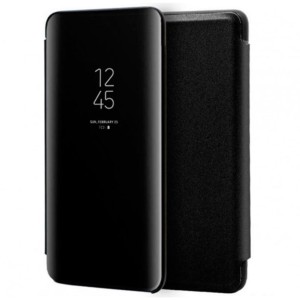 Capa tipo livro Smart Mirror para Samsung Galaxy S23 FE Preto