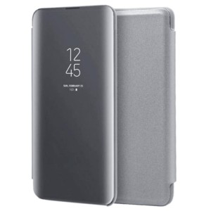 Capa tipo livro Smart Mirror para Samsung Galaxy S23 FE Prateado