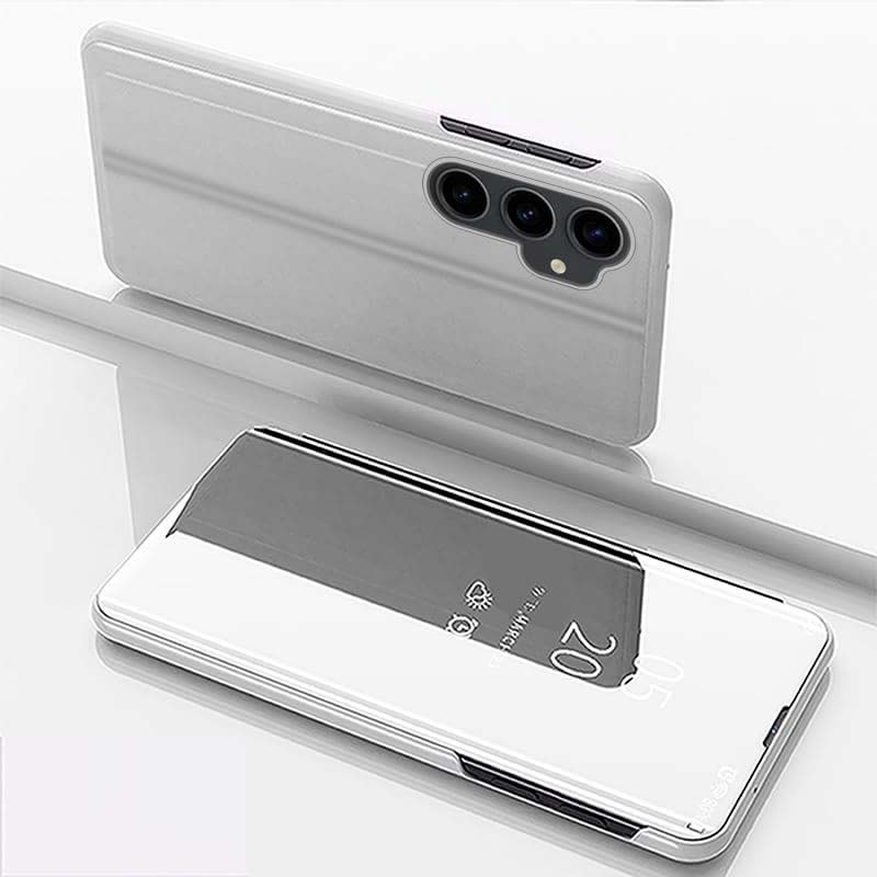 Funda tipo libro Smart Mirror para Samsung Galaxy S23 FE Plata - Ítem1