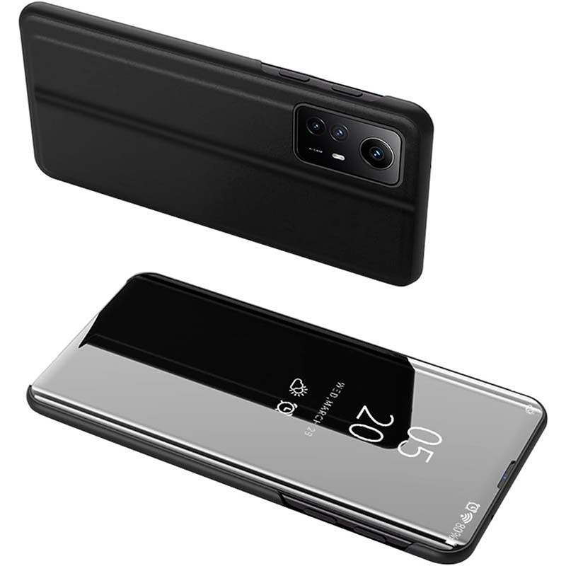 Capa tipo livro Smart Mirror para Xiaomi Redmi Note 12S Preto - Item1