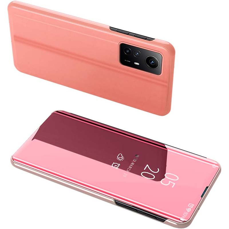 Capa tipo livro Smart Mirror para Xiaomi Redmi Note 12S Rosa - Item1