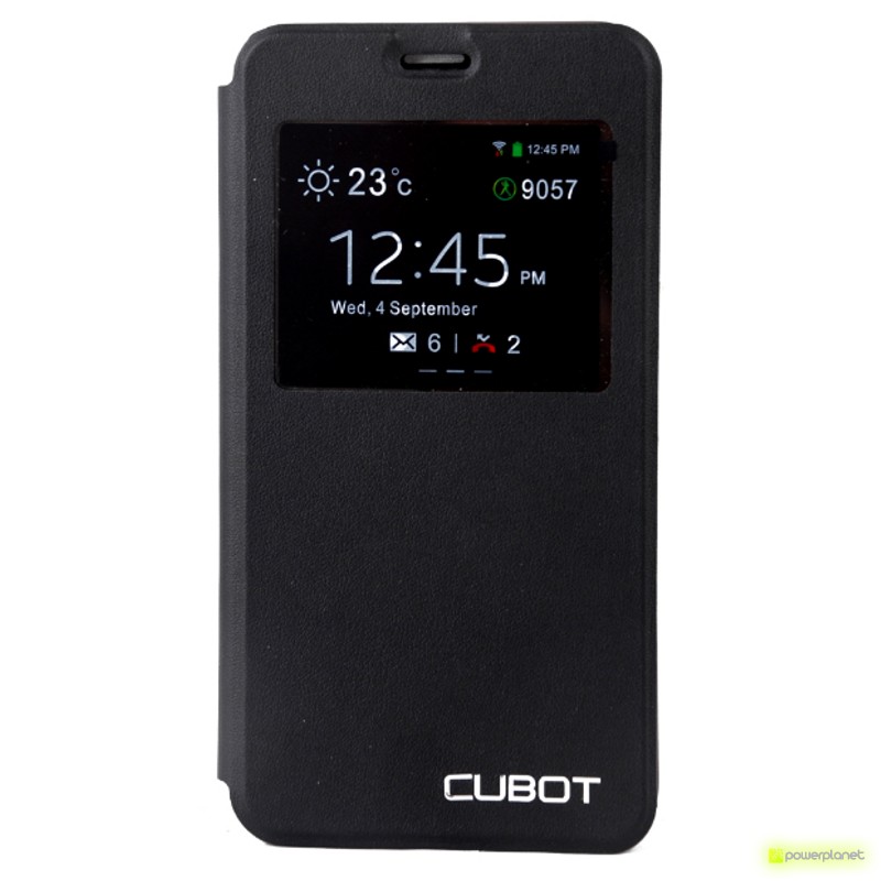 Tampa tipo libro com janela Cubot Note S