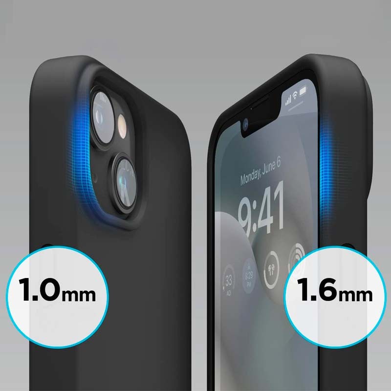 Capa de silicone semi-rígida Liquid Premium lilás para iPhone 14 - Item3