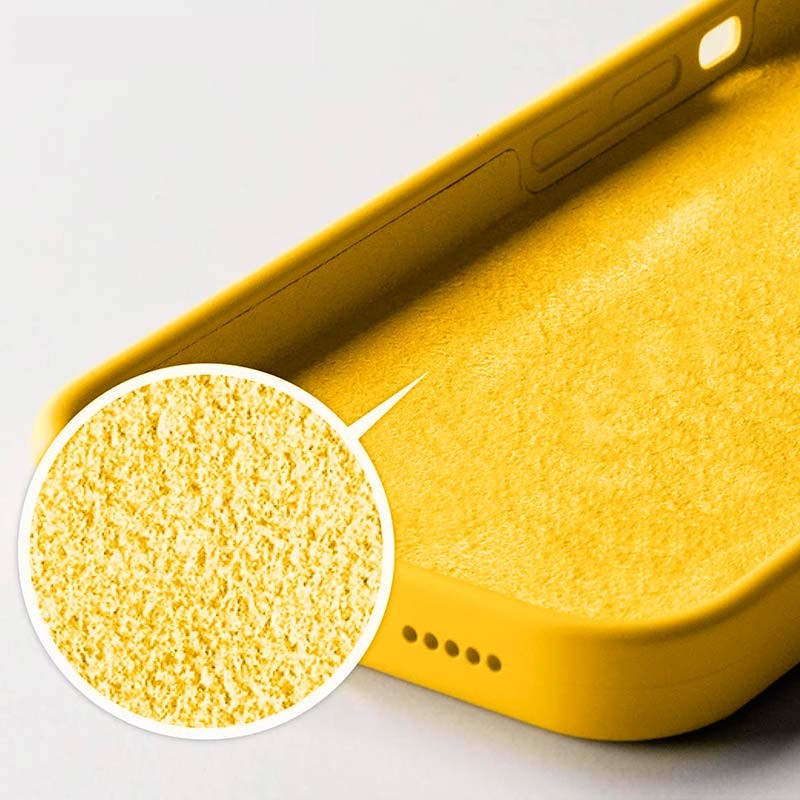 Capa de silicone semi-rígida Liquid Premium amarela para iPhone 14 - Item2