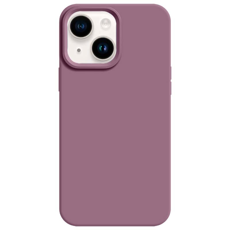 Capa de silicone semi-rígida Liquid Premium lilás para iPhone 14 - Item
