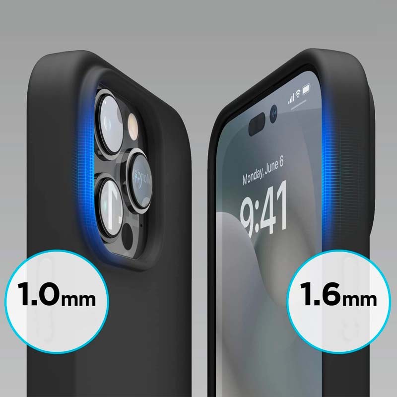 Capa de silicone semi-rígida Liquid Premium lilás para iPhone 14 Pro - Item4