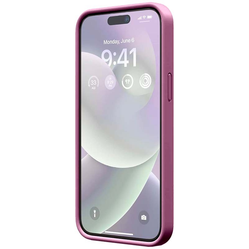 Capa de silicone semi-rígida Liquid Premium lilás para iPhone 14 Pro - Item1