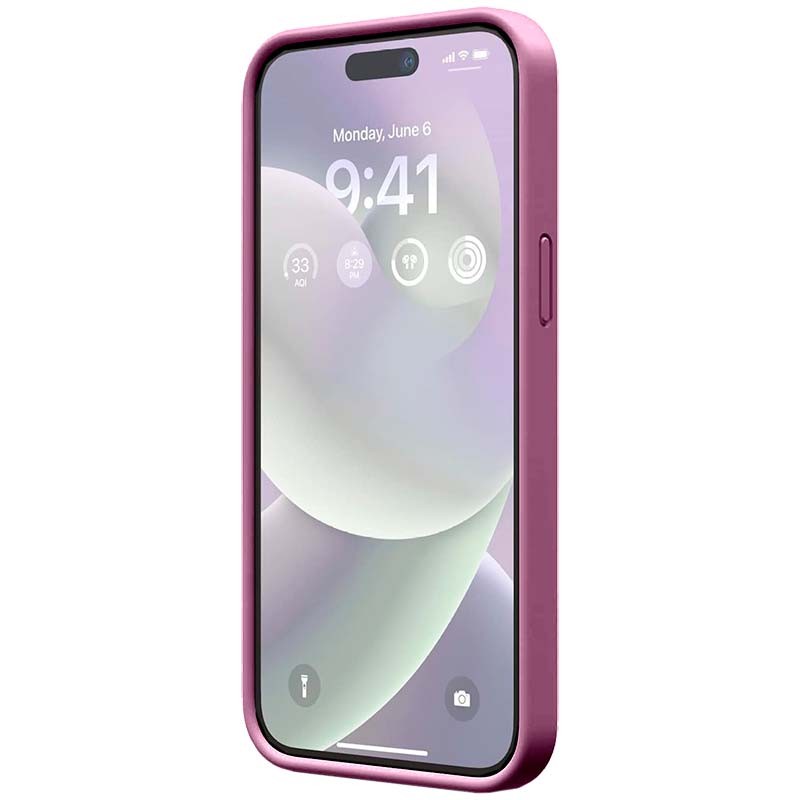 Funda de silicona semi-rígida Liquid Premium lila para iPhone 14 Pro - Ítem1