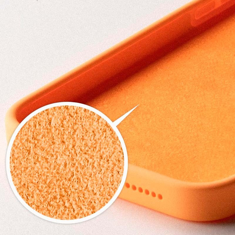 Capa de silicone semi-rígida Liquid Premium laranja para iPhone 14 Pro - Item2